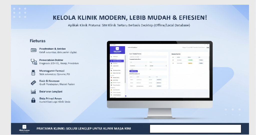 Aplikasi Klinik Pratama (SIM Klinik Terpadu)